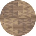 thumbnail image 1 of Ahgly Tapis d'Intérieur Lavable en Machine Carré Transitionnel Marron Sienne, 3 Pieds Carré, 1 of 7