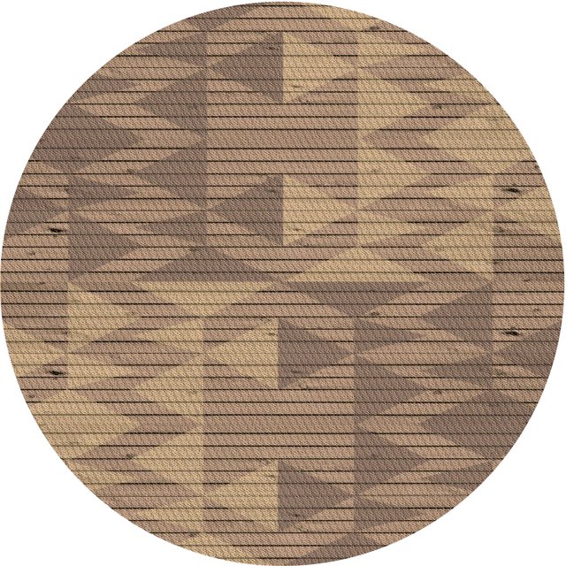 Ahgly Tapis d'Intérieur Lavable en Machine Carré Transitionnel Marron Sienne, 3 Pieds Carré