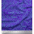 thumbnail image 1 of Soimoi Purple polyester Crepe Fabric Leopard & Wild Animal Skin Fabric Prints by Yard 52 Inch Wide, 1 of 3