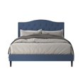 thumbnail image 3 of Lit Plateforme Rembourré Capitonné Mason Bleu Denim - Simple, 3 of 5