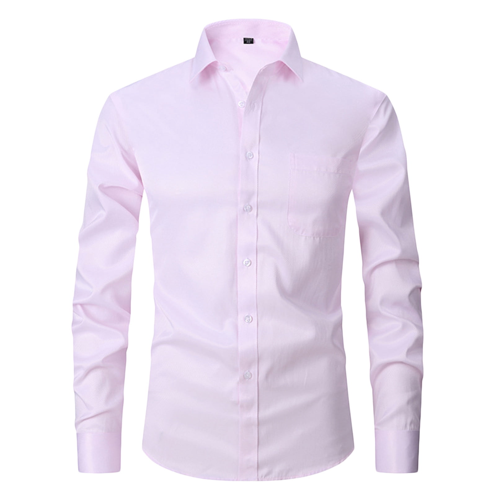 TIMIFIS Chemises Habillées pour Hommes à Manches Longues Chemise Formelle Chemise Décontractée à Boutons Chemise Blouse à Col Rabattu Régulier