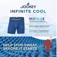 thumbnail image 4 of Jockey Men's Infinite Cool Microfiber Stretch 6" Boxer Brief - 3 Pack, 4 of 9