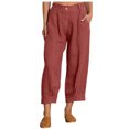 thumbnail image 1 of XZNGL Soft Pajama Pants for Women Casual Solid Color Loose Button Comfortable Straight Pants, 1 of 9
