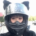 thumbnail image 4 of 2Pcs Plush Cat Ears Cute Helmet Accessories For Ski Helmet Motorcycle Helmet Snowboard Helmet Helmet Not Included, 4 of 8
