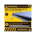 thumbnail image 3 of Compatible with MacBook Air 13.6 inch Case 2022 Model A2681 M2 Chip with Liquid Retina Display Touch ID, Protective Laptop Cover with Keyboard Cover Skin, 3 of 7