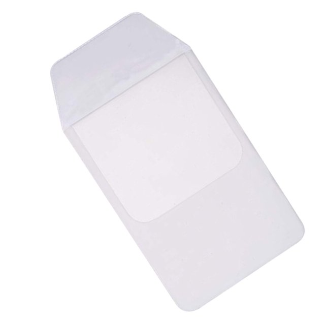 Ruiboury 6PCS / Set Stylo PVC Inséré Chemise de Protection Étanche pour le Bureau 6PCS & Blanc