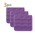 thumbnail image 2 of INSPIRE CHIC Rallonges de Soutien-Gorge pour Femmes à 3 Crochets 3 Rangées Bretelle de Soutien-Gorge Extensible Boucle Crochets Bande de Soutien-Gorge Violet Foncé 3, 2 of 5