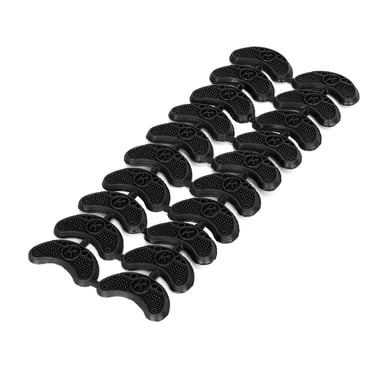 Unique Bargains 20 Pcs Semelle Antidérapante en Caoutchouc pour Chaussures Bottes Talon Plaque de Réparation Embouts Embouts Tampons