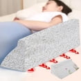 thumbnail image 2 of Ergonomic Bed Wedge Pillow for Body Positioning Support, Foam Triangle Pillow for Elderly and Bedridden Patients, Multi-Functional Nursing Posture Aid with Removable Cover, 2 of 8