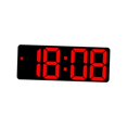 thumbnail image 1 of GUOOL Horloge Murale Numérique à Intensité Réglable, Réveil de Bureau à DEL pour Adultes, Apprentissage, Rouge, 1 of 9