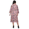 thumbnail image 3 of Moomaya Printed Long Robe With Pockets Cotton Bride Getting Ready Dress, 3 of 6