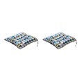 thumbnail image 1 of Wweixi Cushion Pad For Square Chair - Soft And Comfortable Wide Range Of Uses Square Chair Cushion Colorful Triangles 2Set, 1 of 6