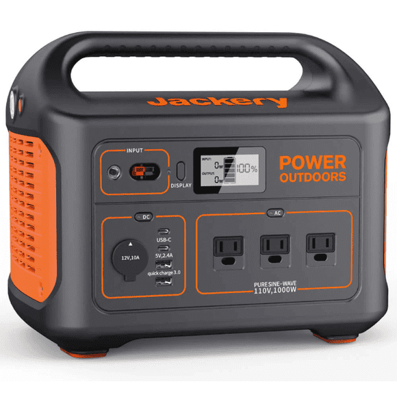 Jackery Explorer 880 Centrale Électrique Portable, Capacité de 880 Wh avec 3 Prises CA de 1000 W, Générateur Solaire pour Secours à la Maison, Urgence, Camping en Plein Air