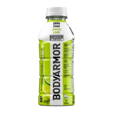 BodyArmor Zero Sugar Lemon Lime Bottle, 473 mL