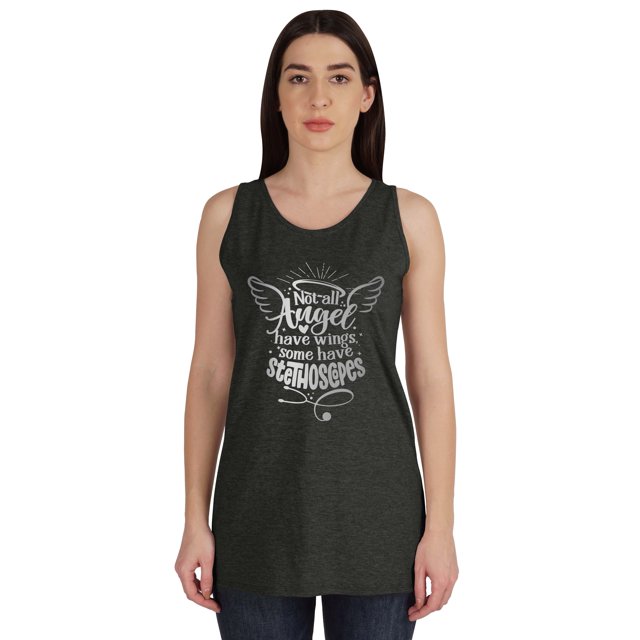 Inkmeso Not All Angel Have Wings Some Have Stethoscopes Nurse Tank Top Tshirt