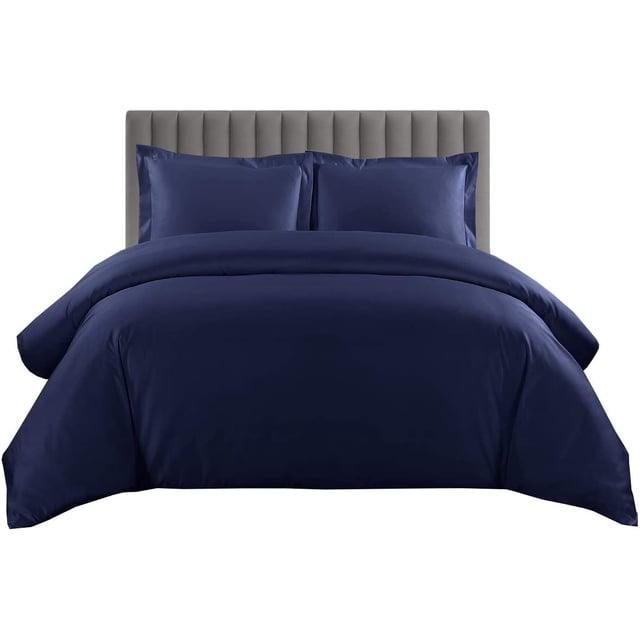 700 TC 100% Egyptian Cotton Duvet Cover Zipper Closur Ultra Soft Durable and Fade Resistant Solid Pattern