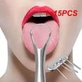 thumbnail image 2 of 1~15PCS /set Tongue Scraper Cleaner Stainless Steel Tong Reduce Bad Breath Ongue Scraper Deep Clean Maintain Oral Clean Hygiene, 2 of 5