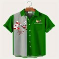 thumbnail image 1 of Men‘s Creative Christmas Stitching Striped Shirt With Pockets, 1 of 5