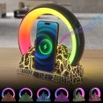 thumbnail image 1 of Birdeem Haut-Parleurs Bluetooth Sans Fil, Réveil Lever de Soleil, Réveil Électronique Intelligent 2023 Chargeur Sans Fil Flamme de Lever de Soleil Lampe de Table Audio Bluetooth, Réveil avec Chargement Sans Fil, 1 of 6