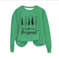 thumbnail image 4 of EGNMCR Chandail en Molleton de Noël Col Rond Imprimé Ample Manches Longues Sans Capuche, 4 of 4