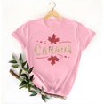 thumbnail image 3 of Pisexur Nouveau T-shirt à Manches Courtes Col Rond Imprimé Décontracté pour Femmes, Hauts d'Été pour Femmes Rose, G, 3 of 4