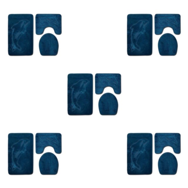 Baohd 3pieces Multi-functional Non-Slip Chenille Bath Rug Any Bathroom Eco-friendly PJ210611-B008 5Set