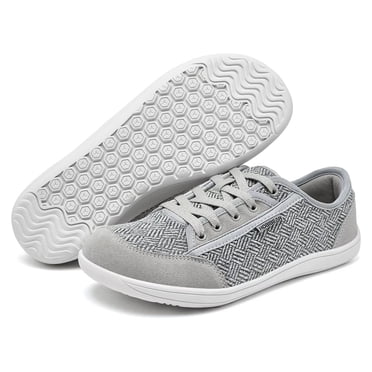 HOBIBEAR Chaussures Pieds Nus pour Femmes et Hommes / Espadrilles Minimalistes Zéro Drop avec Grand Boîte à Orteils / Légères pour la Course, la Marche et le Gym
