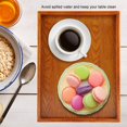 thumbnail image 4 of Greensen Rectangle Wooden Tea Tray Serving Table Plate Snacks Food Storage Dish for Hotel Home , Tea Serving Plate , Tea Tray, 4 of 8