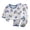 White D, variant on Summer Savings Clearance 2025! BOVXNPU Boys Two-Piece Set,Sleepwear for Kids,Children's Summer Long Sleeve Graphic Print T-Shirt and Pants Pajama Set