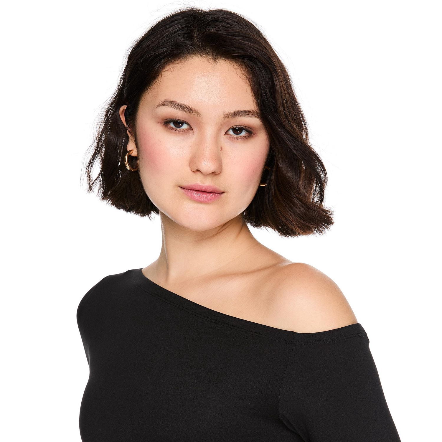 No Boundaries Women's Long-Sleeve Off-the-Shoulder Top