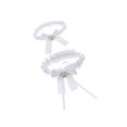 thumbnail image 2 of relayinert Beautiful Womens Lace Flower Leg Garter Belt Rings Exquisite and Charming White 33cm 1Set, 2 of 6