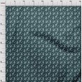 thumbnail image 4 of oneOone Polyester Spandex Teal Green Fabric Florals Sewing Craft Projects Fabric Prints By Yard 56 Inch Wide, 4 of 4