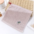 thumbnail image 4 of Burp Cloth, Washcloth, Cotton Embroidered Towel for Hand Face Wiping, 30x30cm, 1-Pack, 4 of 6