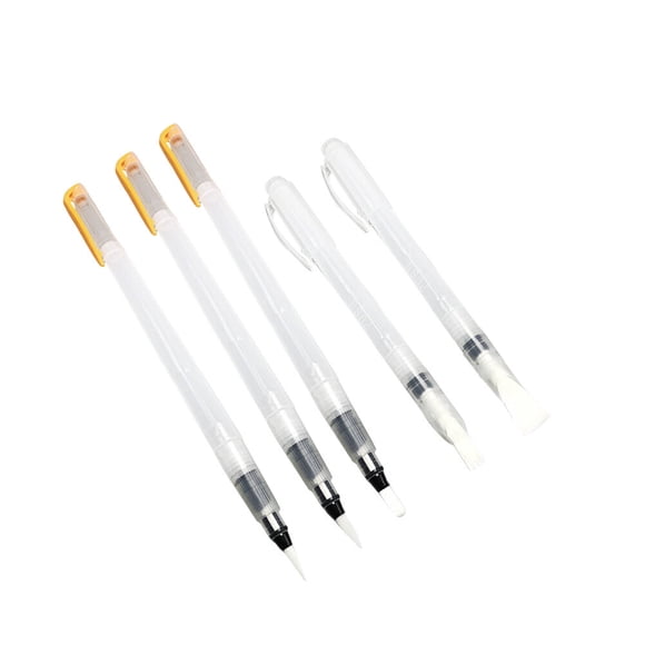 Ensemble de 6 Pinceaux à Colorier à l'Eau pour Peinture Aquarelle Crayons Solubles dans l'Eau Pinceaux Marqueurs Couleurs Unies Ou Pigment en Poudre (Couleur Aléatoire)