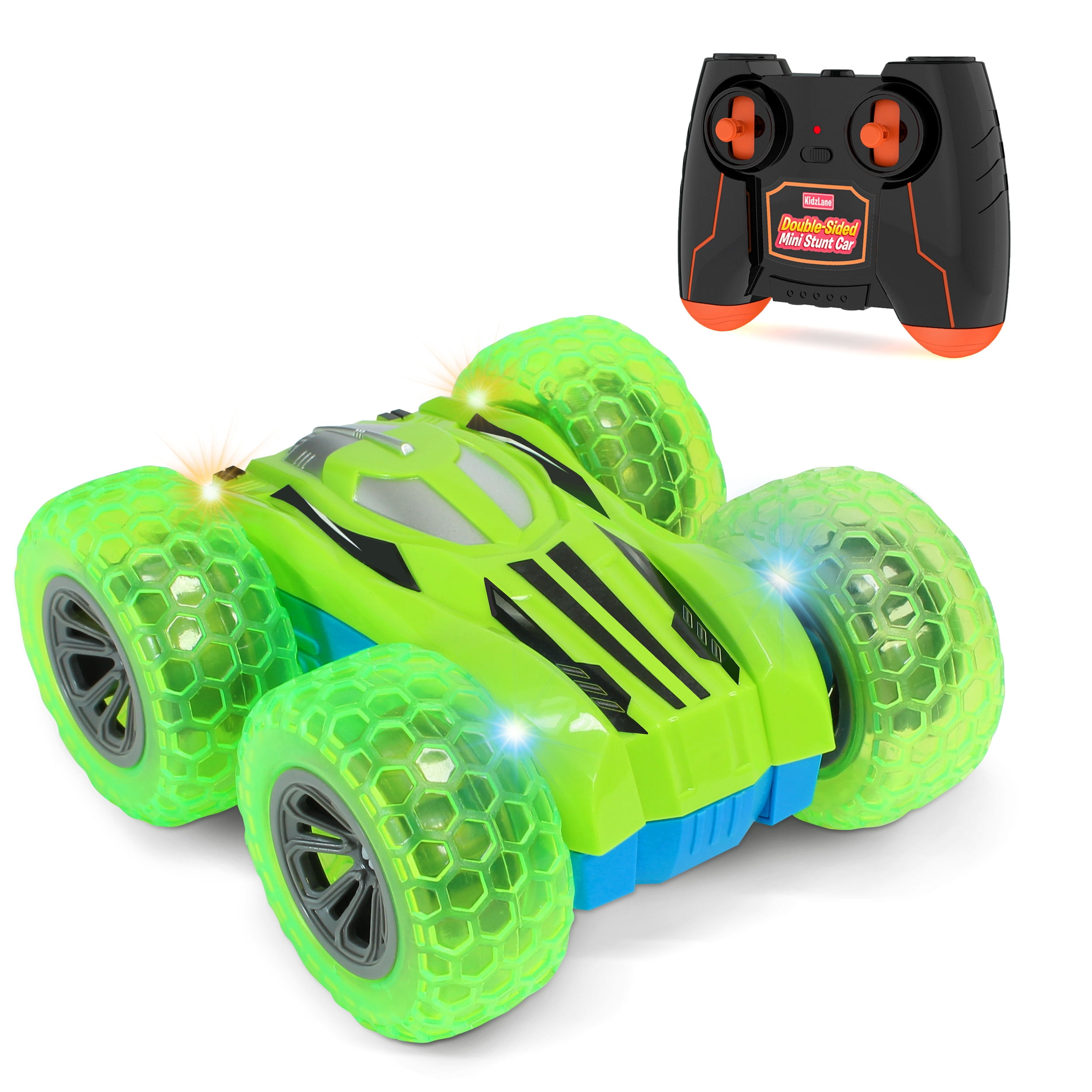 Kidzlane Remote Control Car -Mini Double-Sided Stunt Car - Cool Antics & Tricks