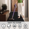 thumbnail image 3 of Morefany Front Doormat Indoor Outdoor Entrance Door Mat Heavy Duty Dirt Trapper Welcome Mat Non Slip Rubber Backing Rug Black Pebbled 3'x8', 3 of 7