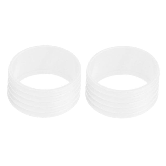 Ensemble de 2 Embouts de Raquettes de tennis à Adhérence Supérieure avec Boucle Scellée Accessoires Blanc
