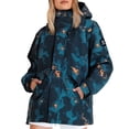 thumbnail image 1 of ManxiVoo Veste Élégante pour Femme Résistante à l'Eau Respirante Coupe-Vent de Printemps pour Usage Quotidien Mode de Rue Taille g Bleu, 1 of 6