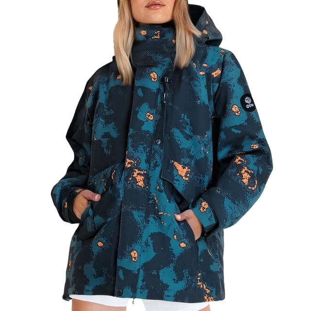 ManxiVoo Veste Élégante pour Femme Résistante à l'Eau Respirante Coupe-Vent de Printemps pour Usage Quotidien Mode de Rue Taille g Bleu