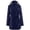 30-navy womens rain jackets, variant on UPPADA Rain Jackets for Women Waterproof Long Sleeve Lightweight Plus Size Raincoat Buttons Zip up Ski-Wear Trench Coat Outdoor Sportswear Clothes Hooded Drawstring Windbreaker Blue XXXXXL