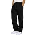 thumbnail image 1 of Men's Hop Casual Pants Solid Color Track Workout Trousers with Lace up and Pocket Design, 1 of 6