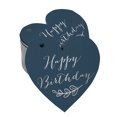 thumbnail image 1 of Inkdotpot 50 Pack Real Silver Foil Paper Tag Happy Birthday Favor Hang Tag, 1 of 6