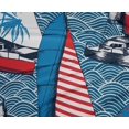thumbnail image 5 of oneOone Polyester Spandex Teal Blue Fabric Nautical Craft Projects Decor Fabric Printed By The Yard 56 Inch Wide, 5 of 5
