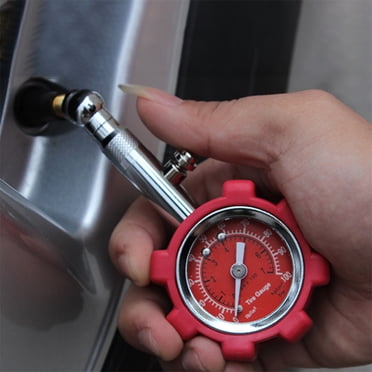 LSLJS Jauge de Pression des Pneus - (0-100 PSI) Usage Intensif avec Grand Cadran de 2,3 Pouces Facile à Lire, Jauge de Pression Basse - Haute. Jauge de Pneus pour Voiture et Camions, Jauge de Pression