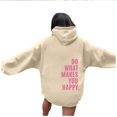 thumbnail image 5 of RKSTN Sweat à Capuche pour Femmes Imprimé Lettre Ample Décontracté Mode Sweat à Capuche Manches Longues, Tenues d'Automne, 5 of 5