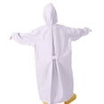 thumbnail image 4 of Toddler Rain Jacket Children's Extended Coverage Raincoat for Backpack Protection Hooded Students Solid Rain Jacket Cape De Pluie Enfant Purple 4 Years-6 Years, 4 of 4