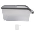 thumbnail image 1 of Boîte de Rangement pour Riz Boîte de Rangement pour Grains avec Couvercle Coulissant Bocal de Rangement pour Grains Contenant Alimentaire de Cuisine 10KG Boîte de Rangement pour Riz Transparente Distributeur de Riz Contenant Couvercle Coulissant Rangement pour Grains, 1 of 8