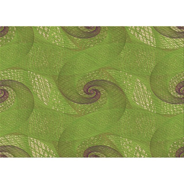Ahgly Company Machine Washable Indoor Rectangle Transitional Pistachio Green Area Rugs, 3' x 5'