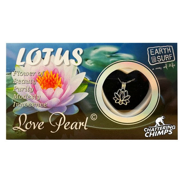 Lotus Flower Chattering Chimps Love Wish Pearl Kit Bricolage Chaîne Pendentif Collier