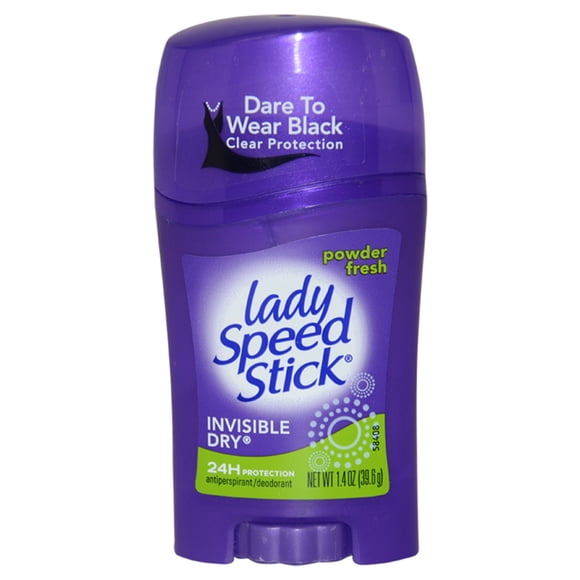 Déodorant en Poudre Lady Speed Stick Invisible Dry Fresh par Mennen pour Femmes - Bâton de Déodorant 1,4 oz